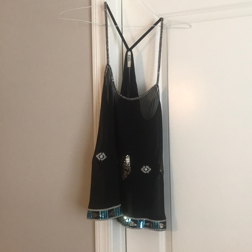Sheer flowy tank